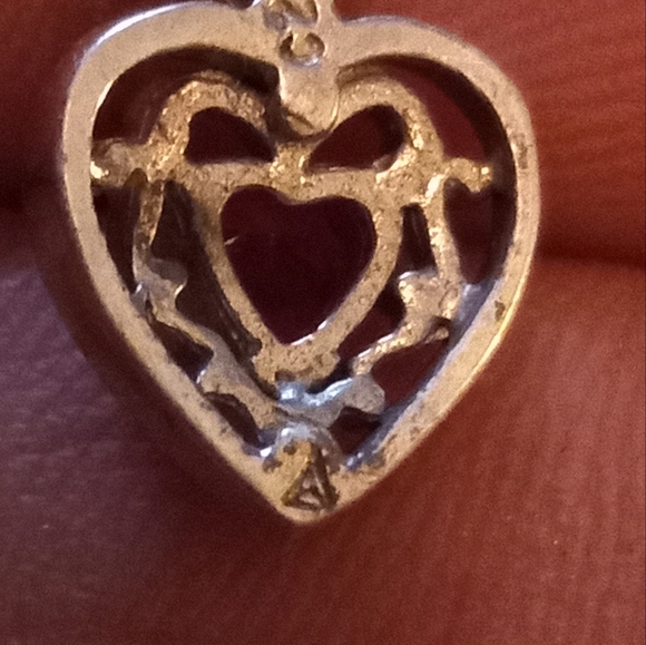 EUC Vintage Jewelili Sterling Silver w/ Created Ruby and Diamond Earrings - Picture 6 of 7